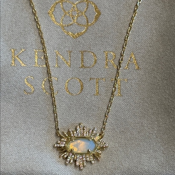 Kendra Scott Grayson Gold Earrings and Necklace set NWT - Picture 2 of 7